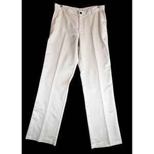 Adidas Pants Men 34x33 Beige Khaki Straight Golf Flat Front Outdoor Climalite